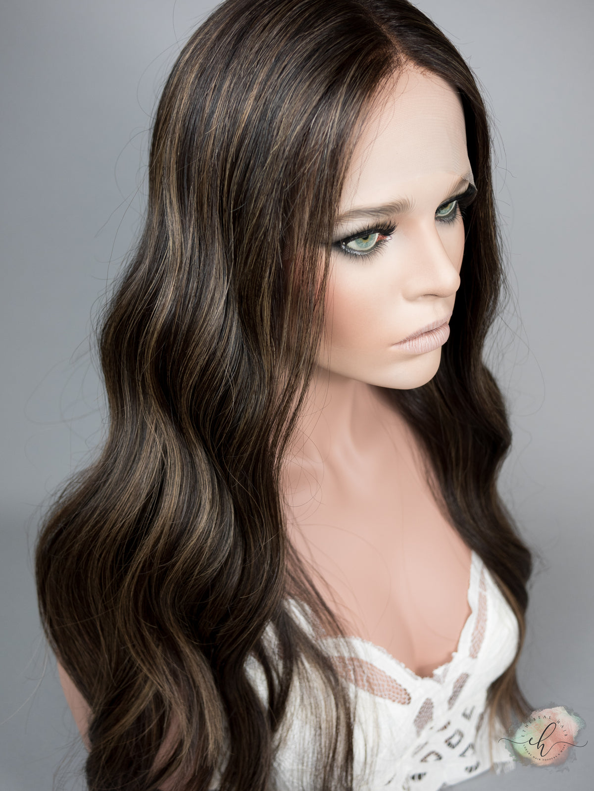 “KINGSLEY" Premium Wig: Lace Top, Sz. L, 26-27"