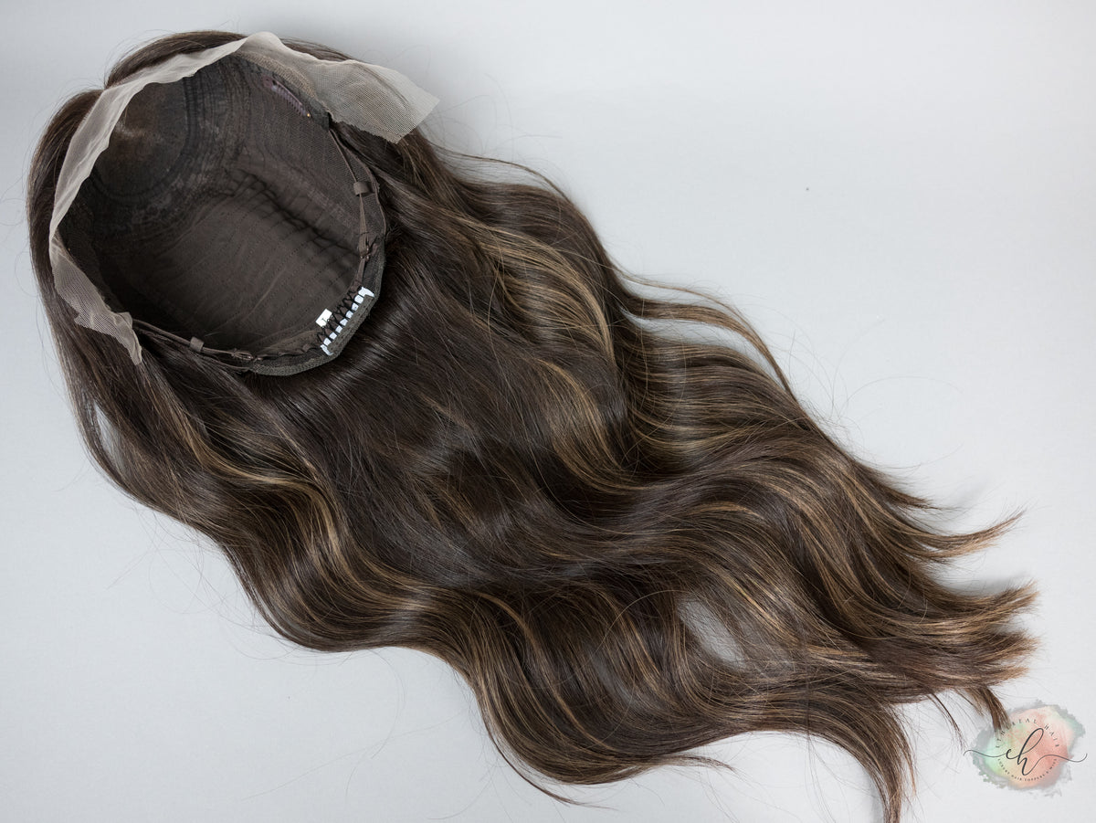 “KINGSLEY" Premium Wig: Lace Top, Sz. L, 26-27"
