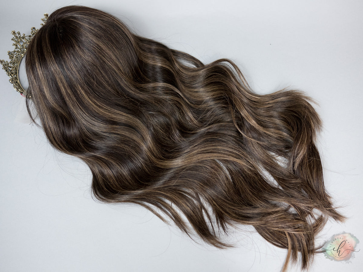 “KINGSLEY" Premium Wig: Lace Top, Sz. L, 26-27"