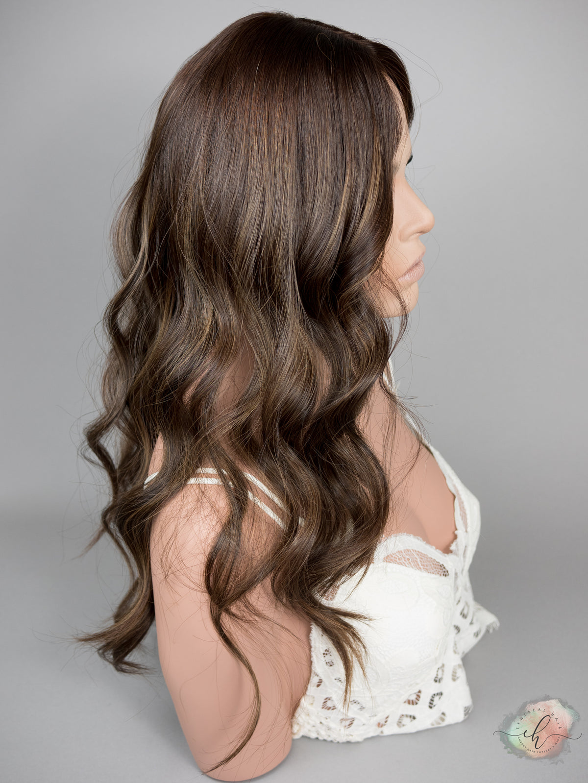 “LUNA BALAYAGE" Premium Topper: Silk Top, 9x9, 24"