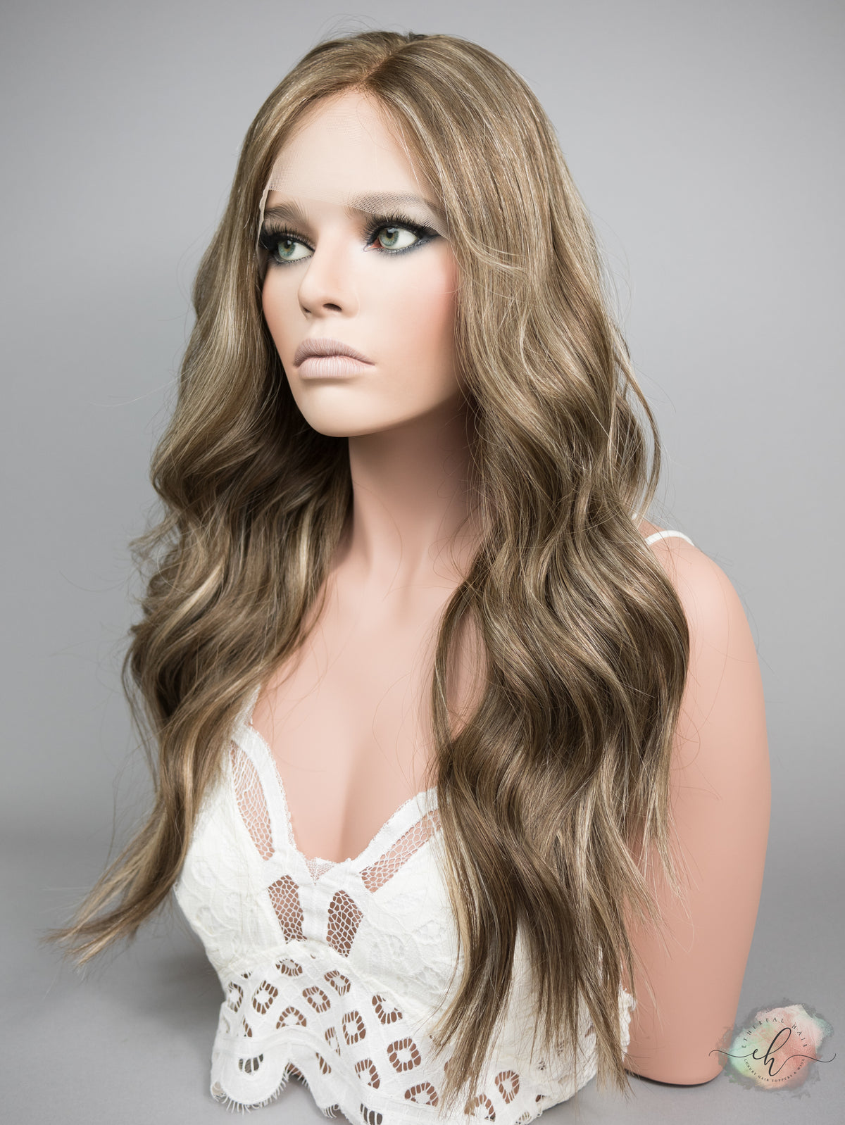 “BELLE" Premium Wig: Lace Top, Sz. S/M, 26"