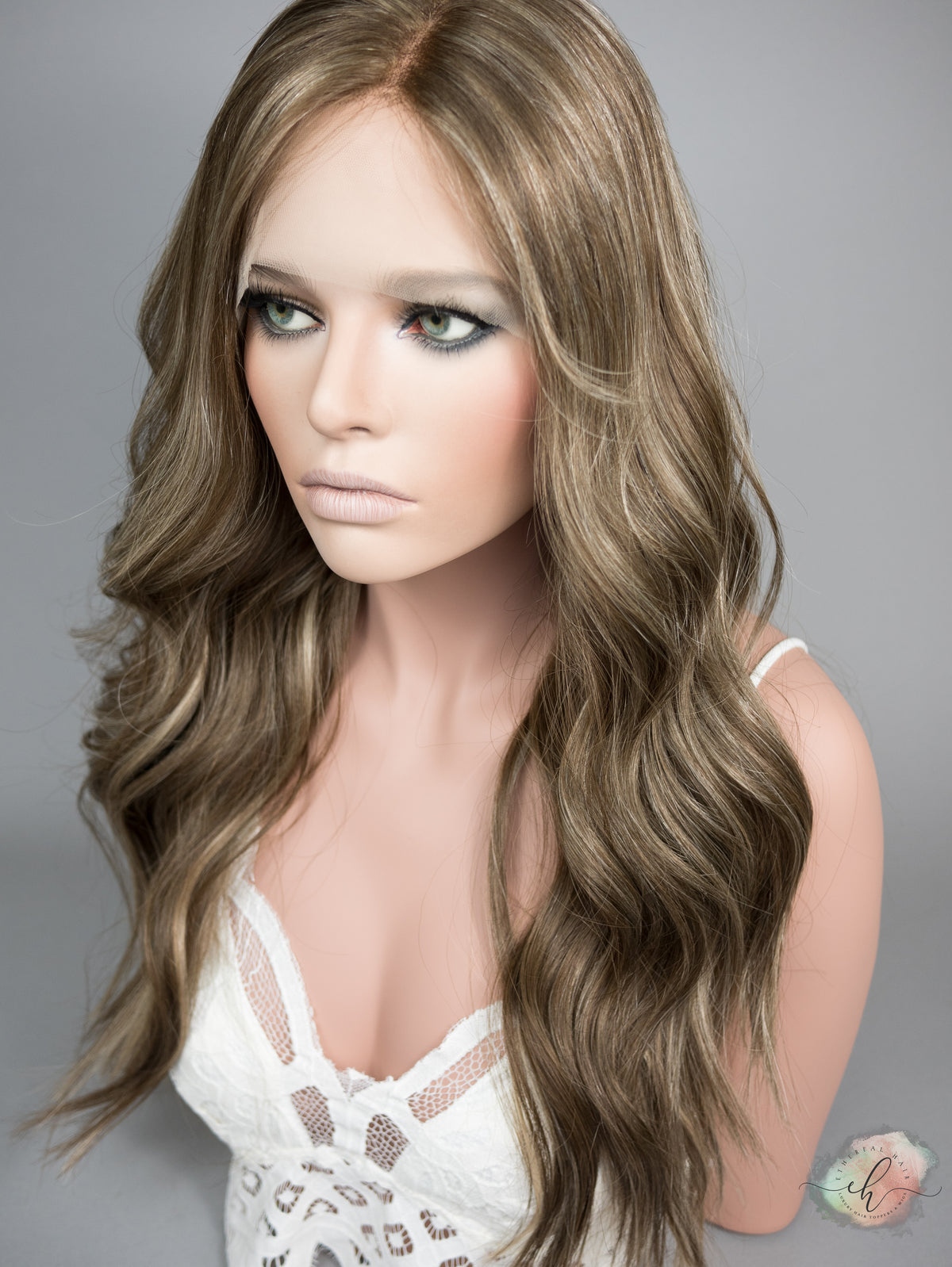 “BELLE" Premium Wig: Lace Top, Sz. S/M, 26"
