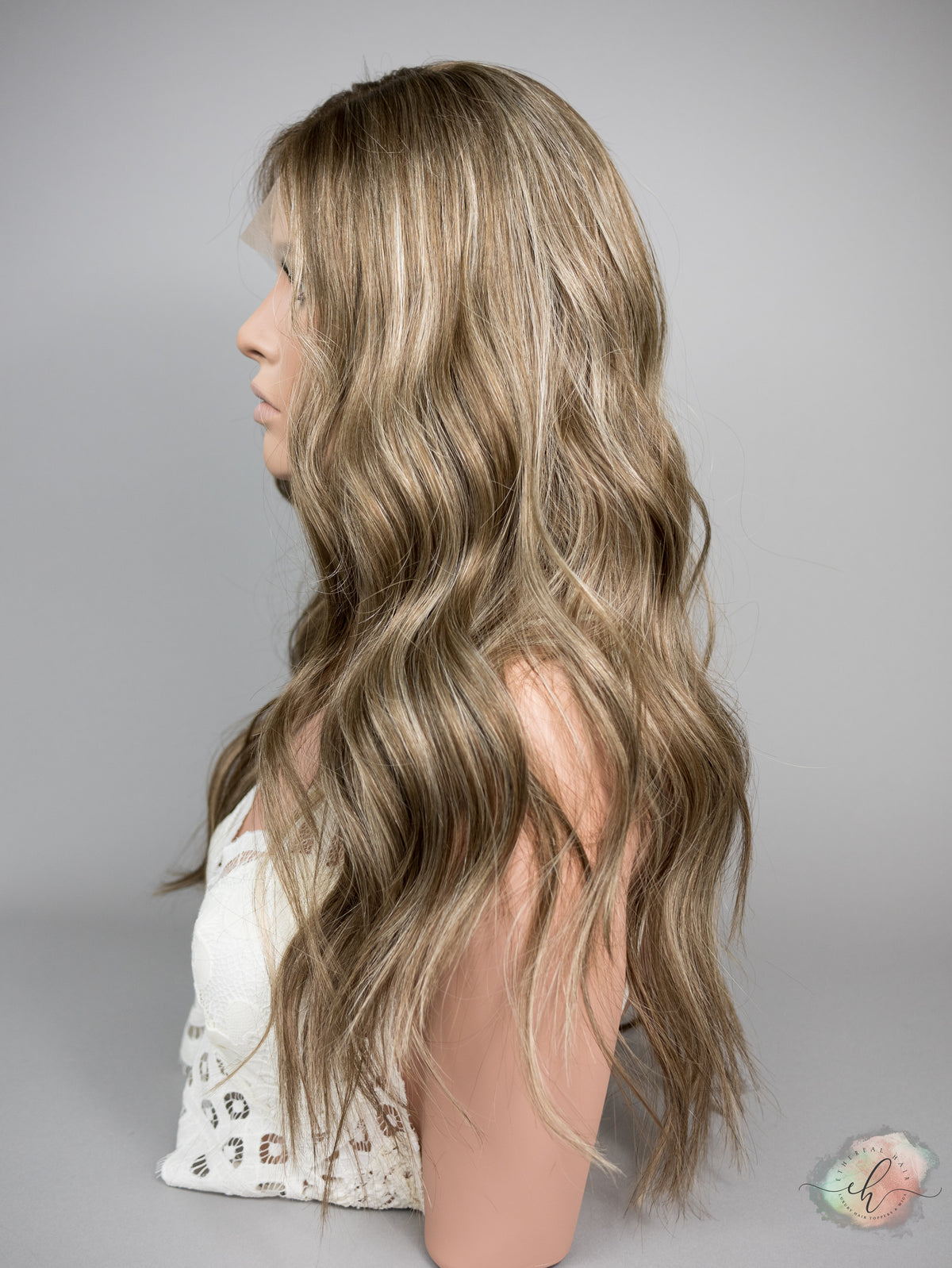 “BELLE" Premium Wig: Lace Top, Sz. S/M, 26"