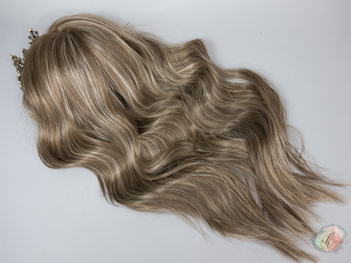 “BELLE" Premium Wig: Lace Top, Sz. S/M, 26"