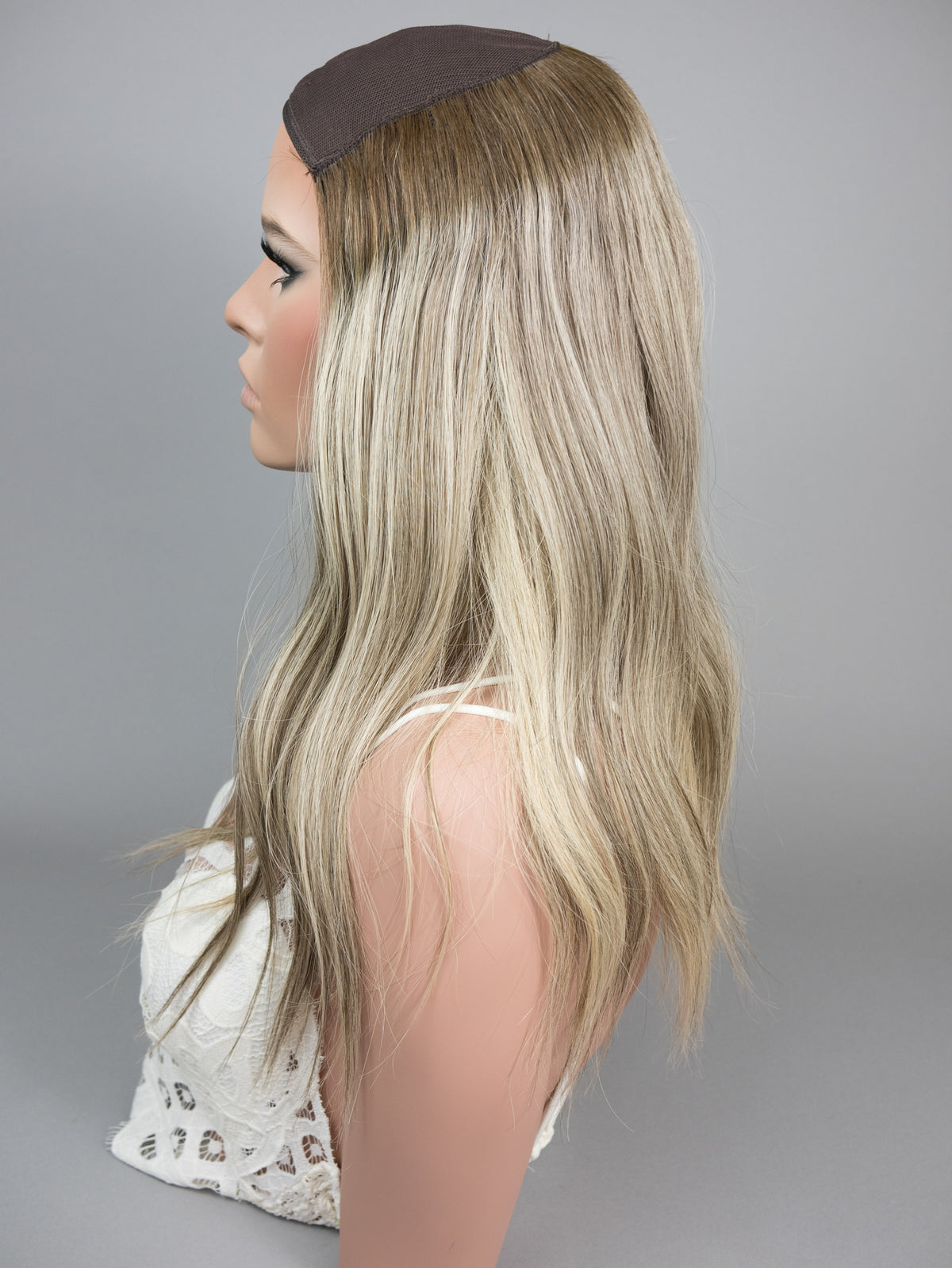 “MEL" Premium HAT FALL Wig: Sz. M, 20"