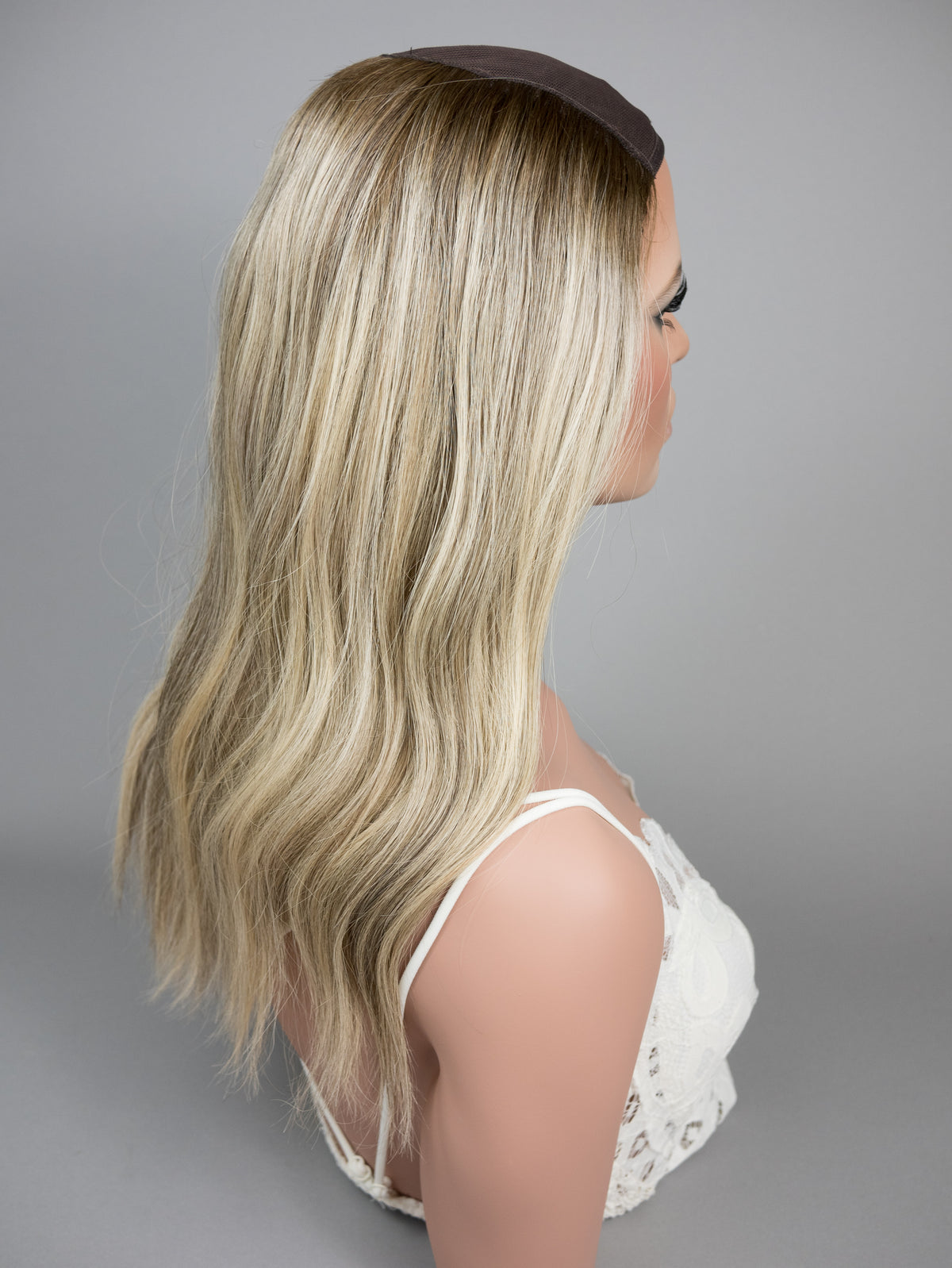 “MEL" Premium HAT FALL Wig: Sz. M, 20"