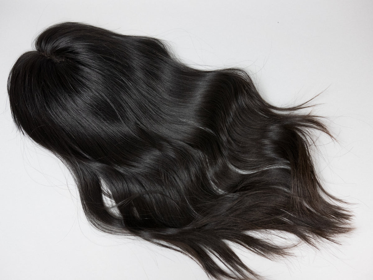 “RAVEN" Premium Topper: Fully Handtied MONO, 5x6, 19"