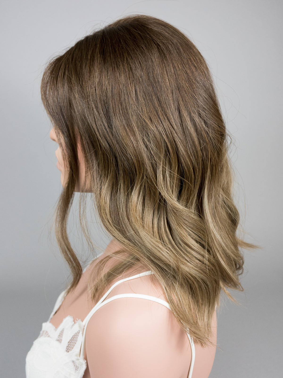 “ALICIA" Premium Wig: Lace Top, Sz. M, 16"