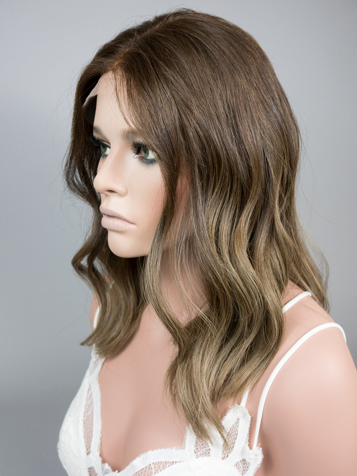 “ALICIA" Premium Wig: Lace Top, Sz. M, 16"