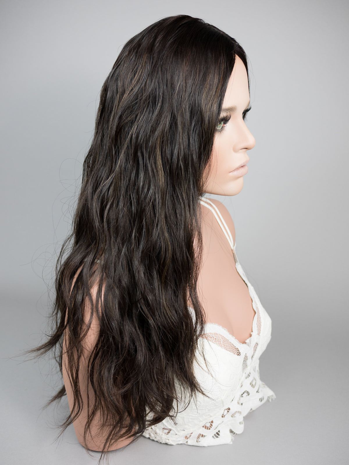 “RHIANNON BALAYAGE" Premium Topper: Silk Top, 9x9, 24", Wavy