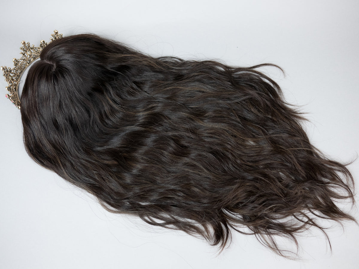 “RHIANNON BALAYAGE" Premium Topper: Silk Top, 9x9, 24", Wavy