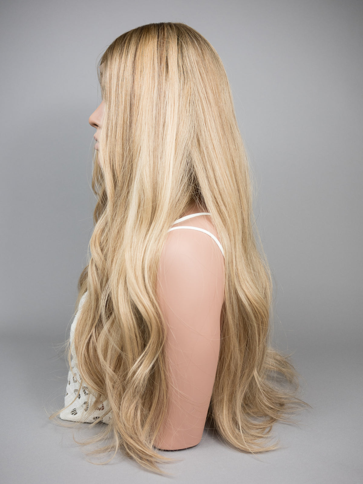 “KAYLA" Premium Wig: Silk Top Lace Front, Sz. M, 28-29"