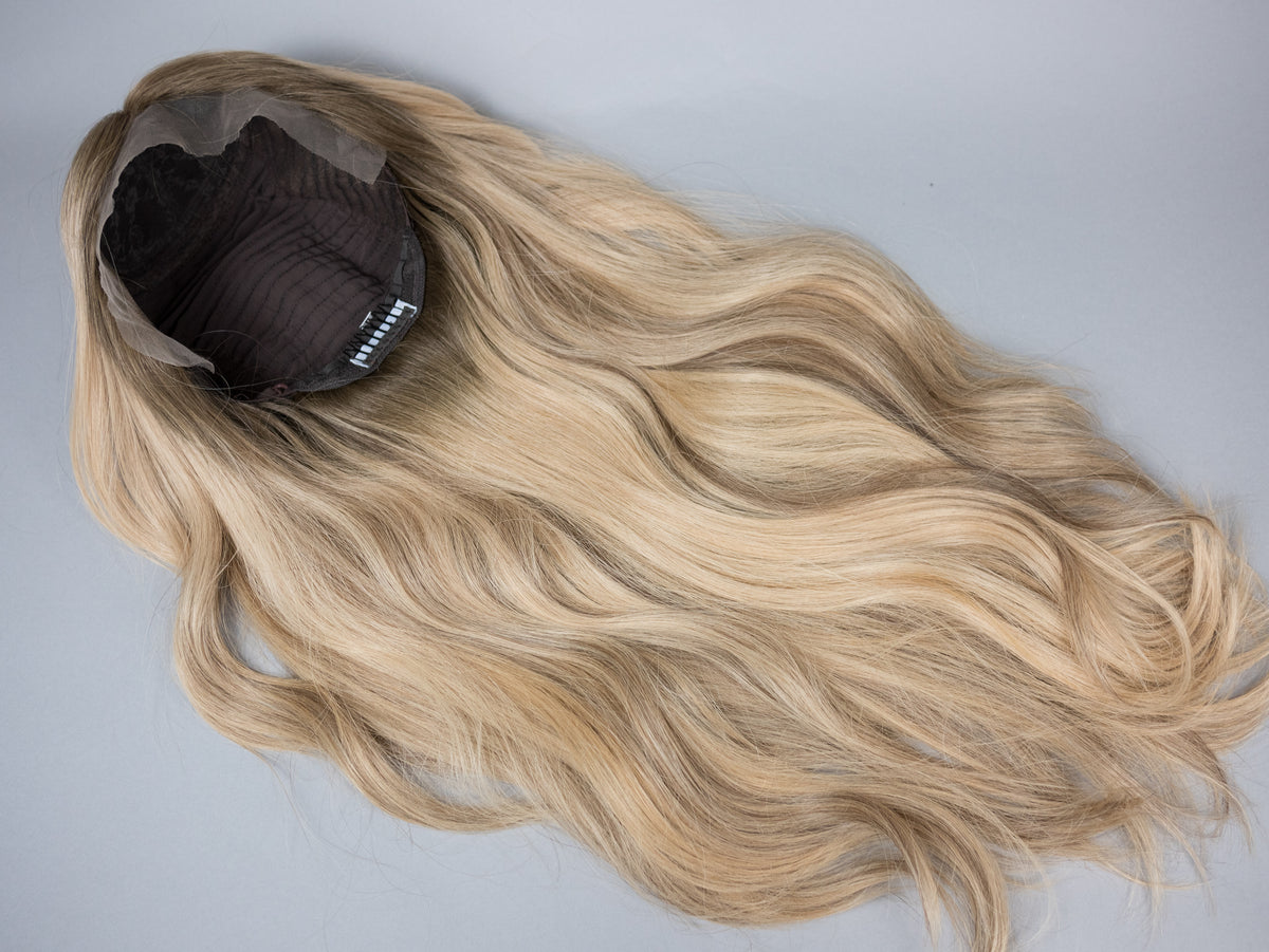 “KAYLA" Premium Wig: Silk Top Lace Front, Sz. M, 28-29"