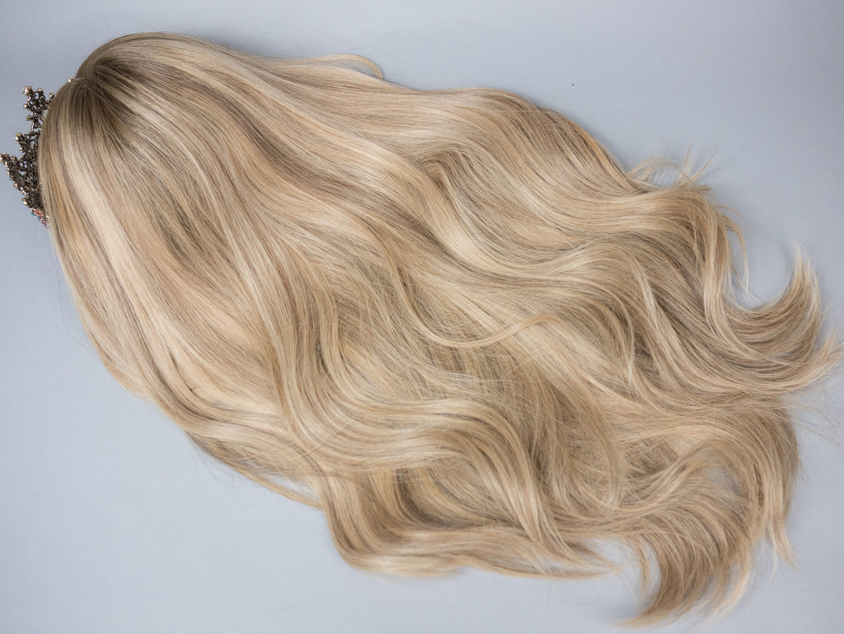 “KAYLA" Premium Wig: Silk Top Lace Front, Sz. M, 28-29"