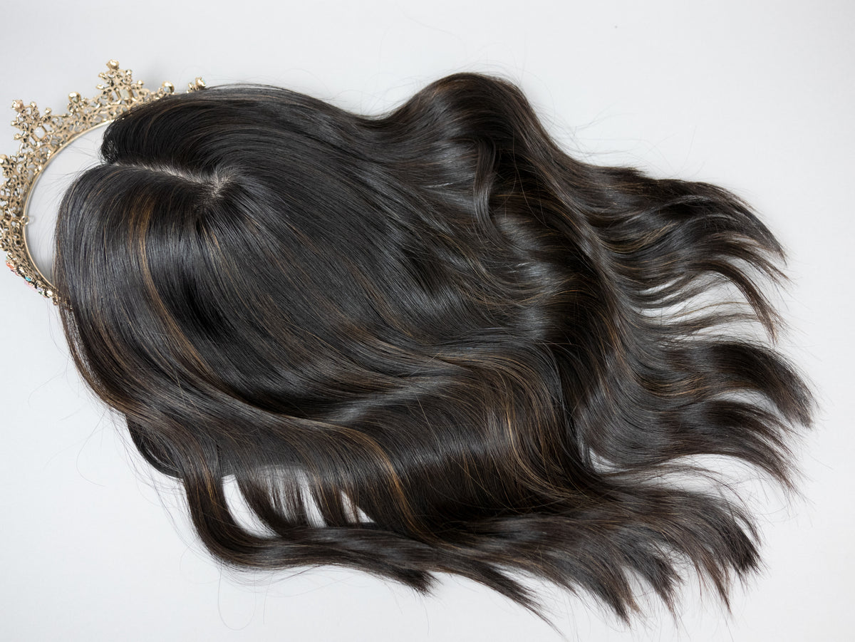 “EXPRESSO" Exquisite Topper: Silk Top, 8x8, 18"