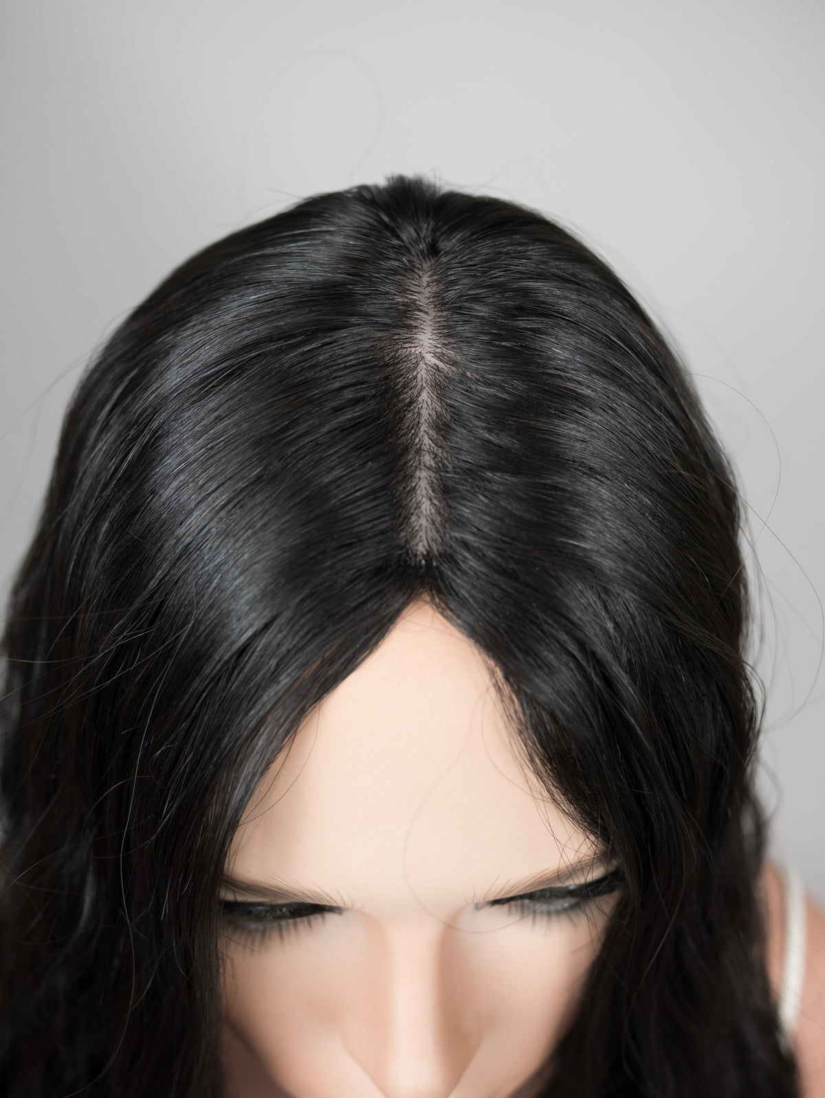 “RAVEN" Premium Topper: Silk Top, 9x9, 21-22", Curly