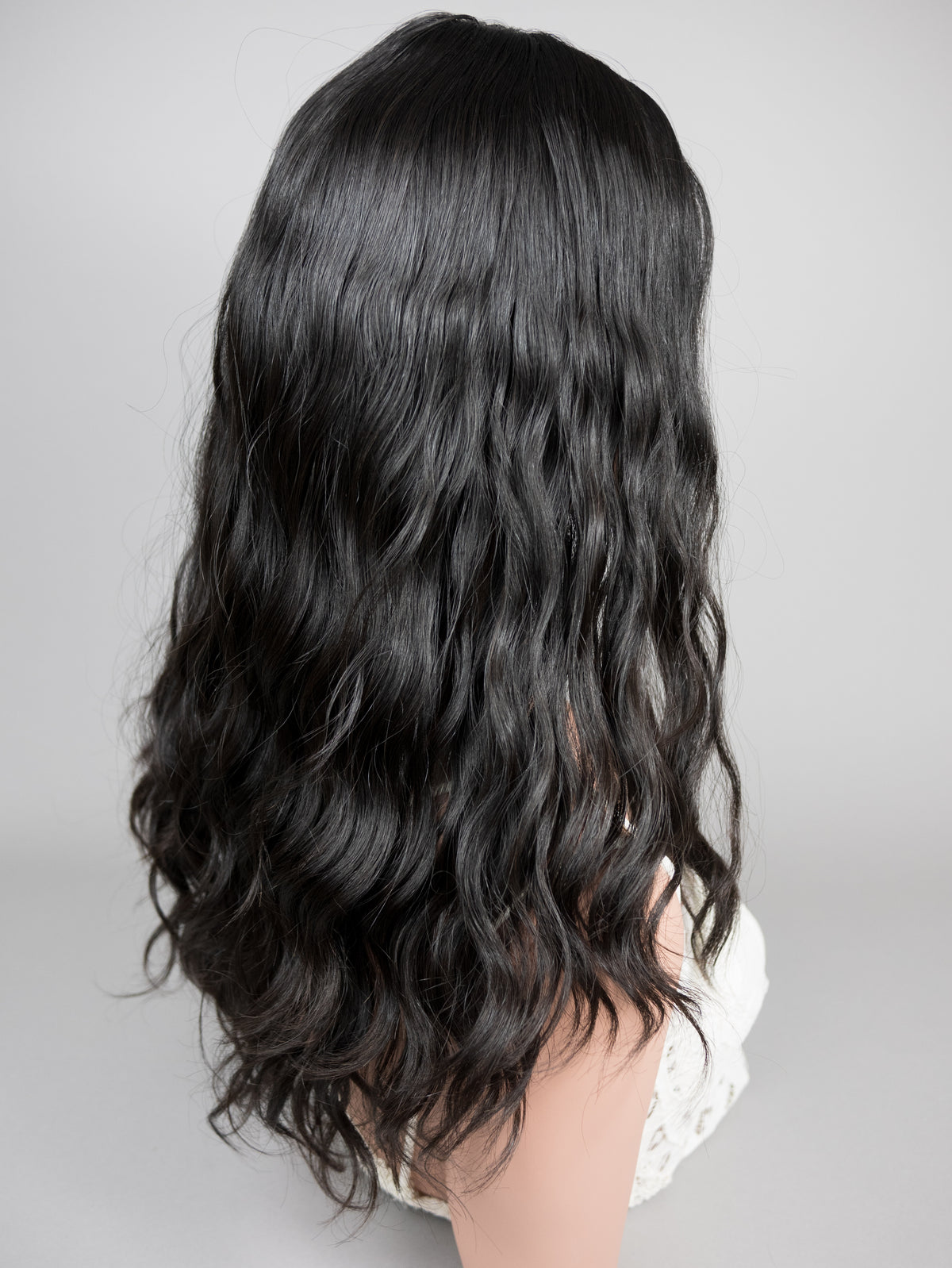 “RAVEN" Premium Topper: Silk Top, 9x9, 21-22", Curly