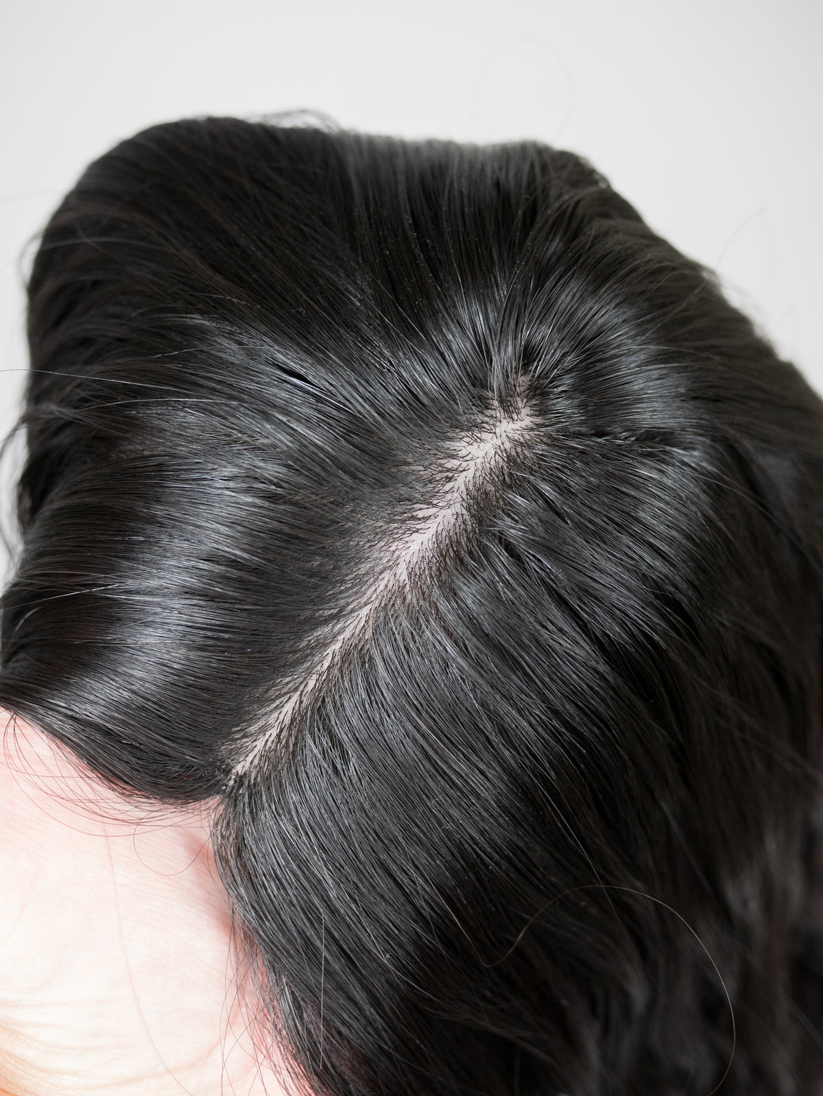 “RAVEN" Premium Topper: Silk Top, 9x9, 21-22", Curly