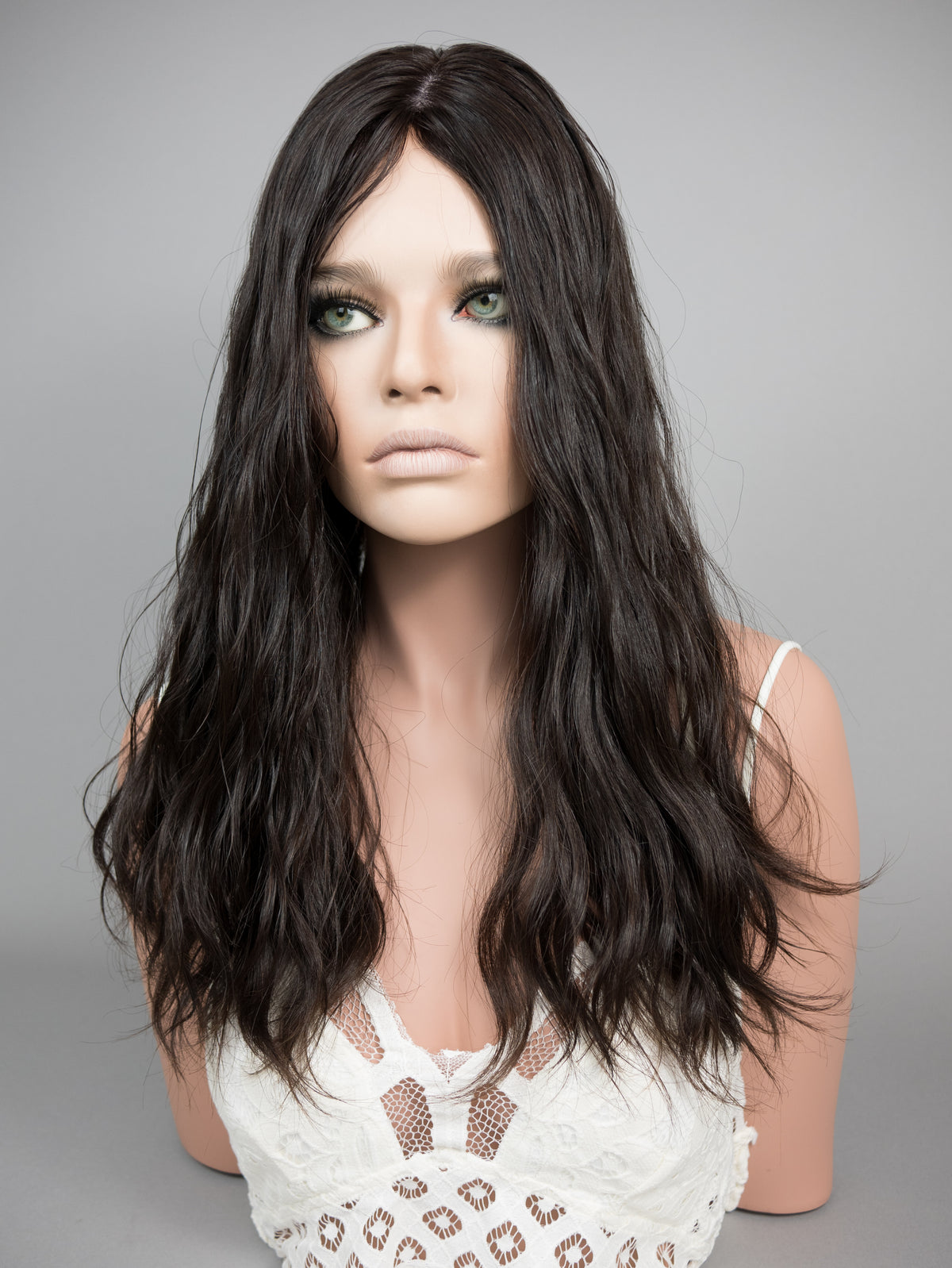 “LARK" Premium Topper: Silk Top, 8x8, 21", Wavy