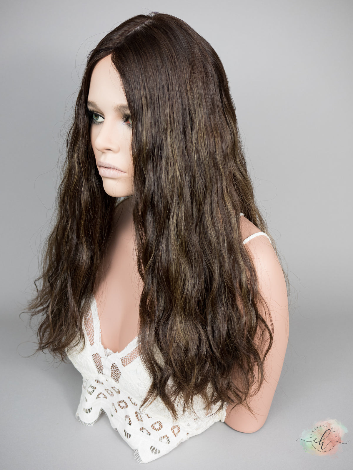“LUNA BALAYAGE" Premium Topper: Silk Top, 8x8, 23", Wavy