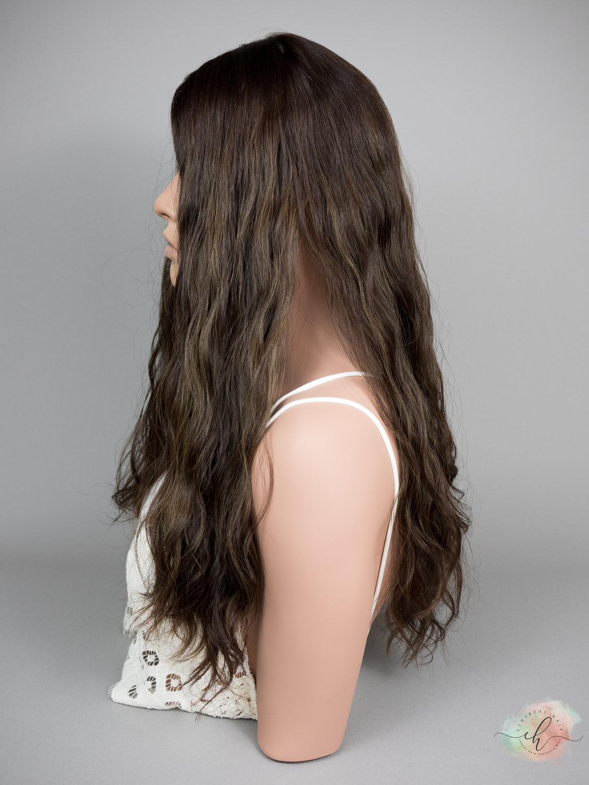 “LUNA BALAYAGE" Premium Topper: Silk Top, 8x8, 23", Wavy