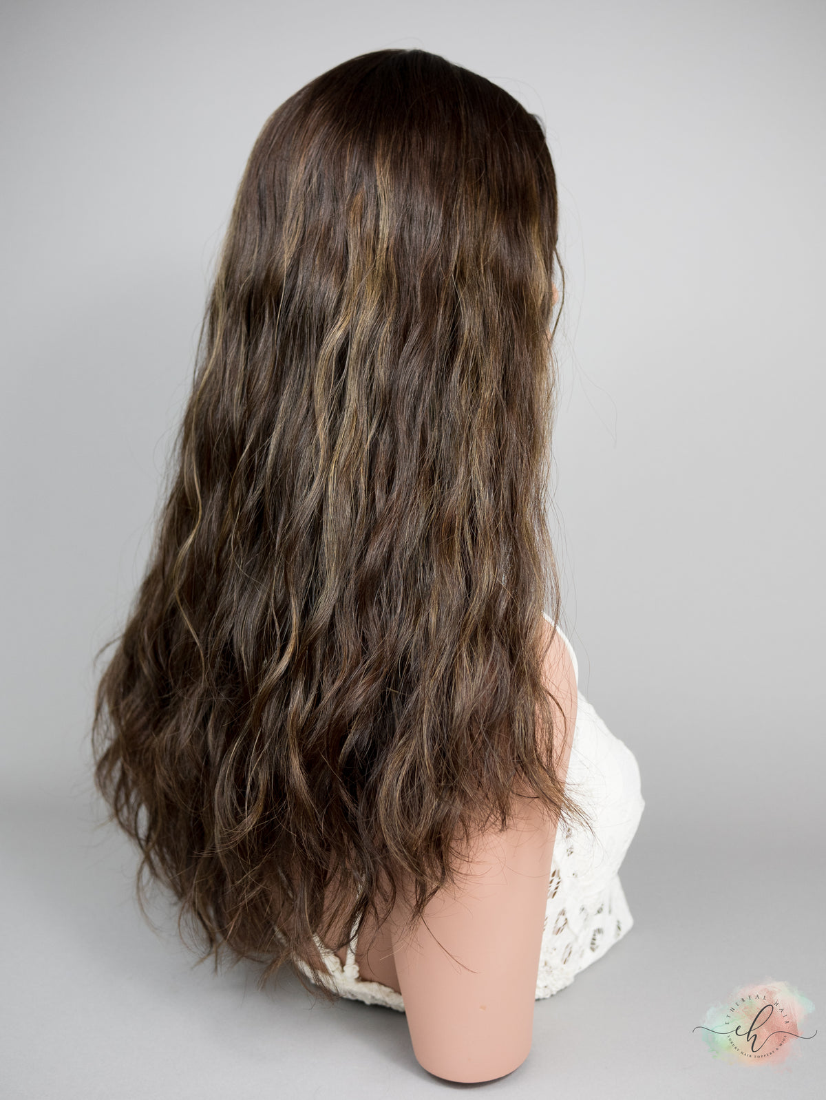 “LUNA BALAYAGE" Premium Topper: Silk Top, 8x8, 23", Wavy