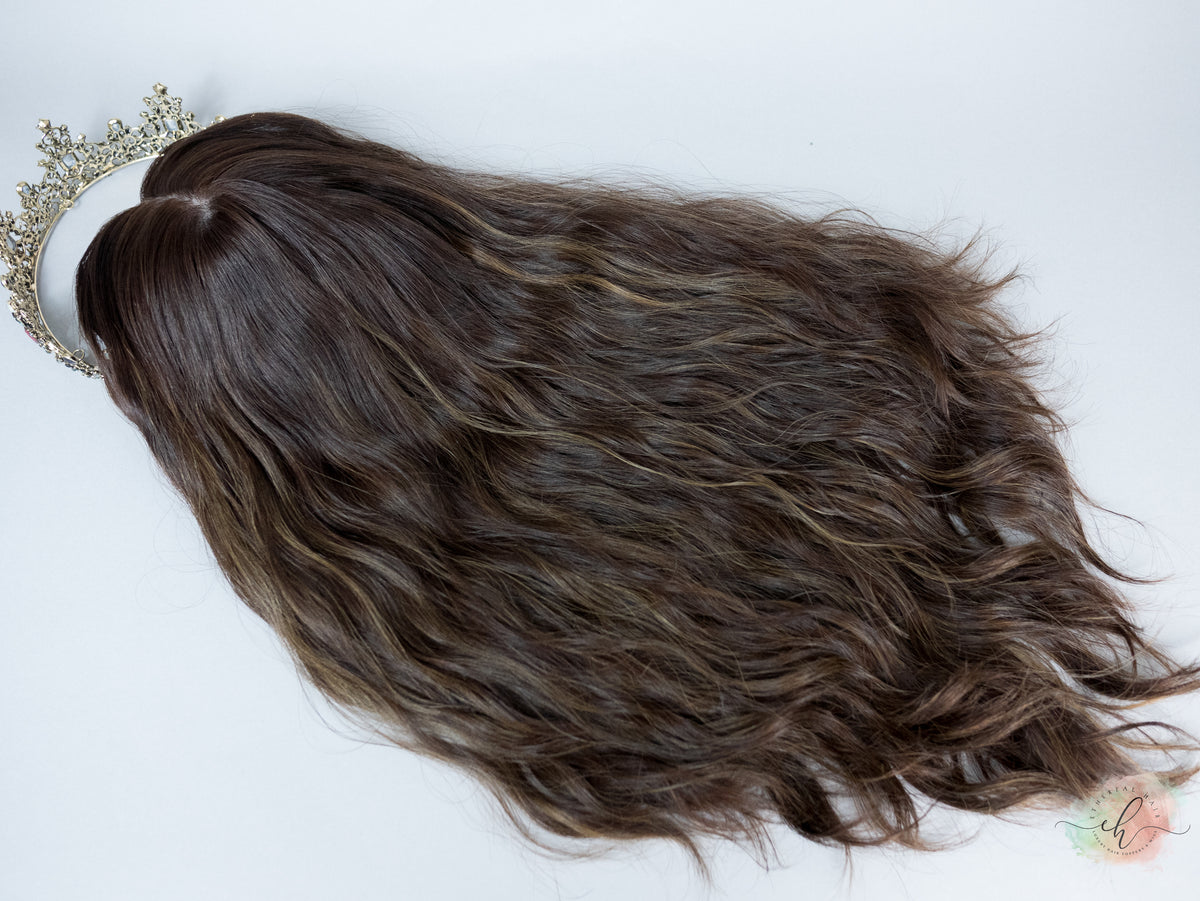 “LUNA BALAYAGE" Premium Topper: Silk Top, 8x8, 23", Wavy