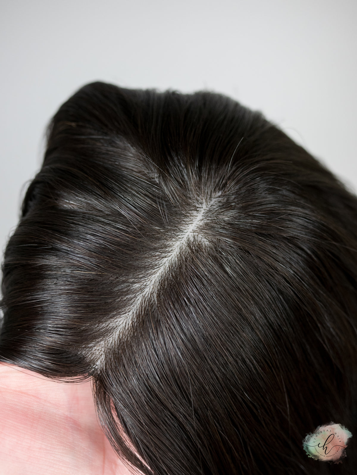 “RHIANNON&quot; Premium Topper: Silk Top, 9x9, 23-24&quot;, Curly