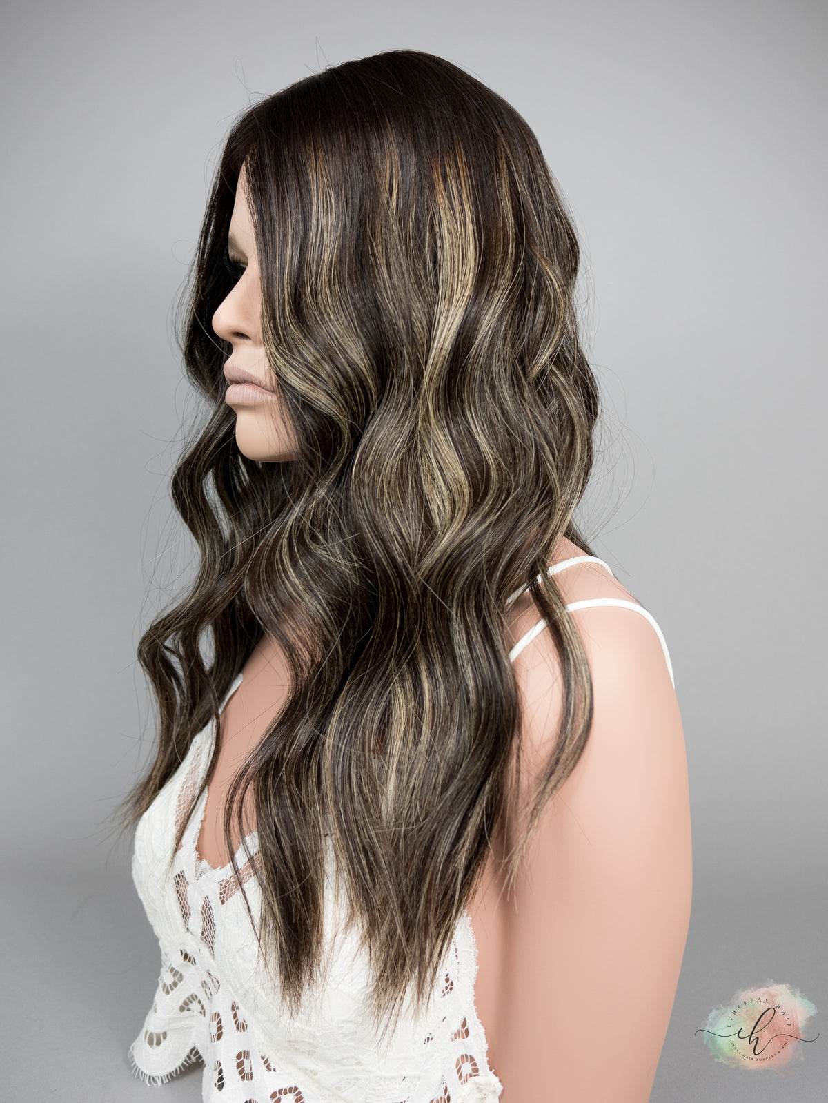 “LUNA BALAYAGE" Premium Topper: Silk Top, 6x7, 21-22"