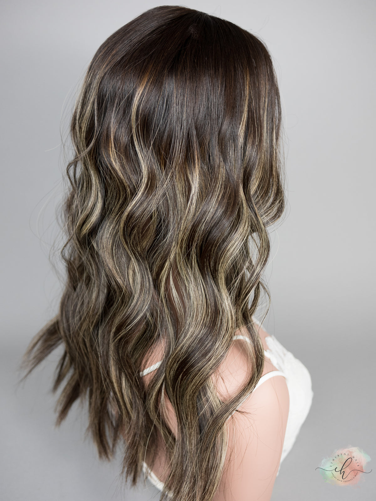 “LUNA BALAYAGE" Premium Topper: Silk Top, 6x7, 21-22"