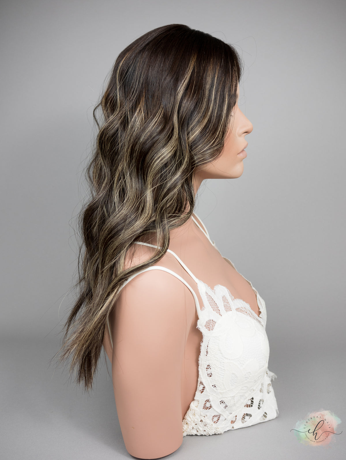 “LUNA BALAYAGE" Premium Topper: Silk Top, 6x7, 21-22"