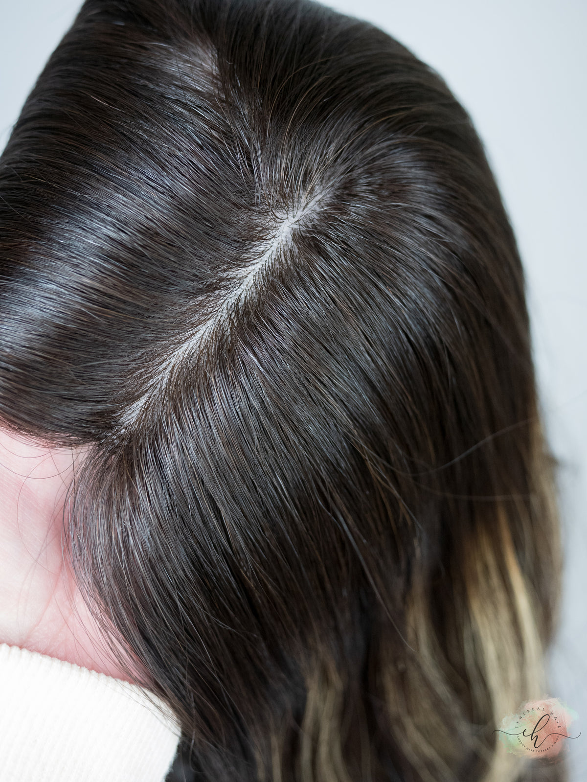 “LUNA BALAYAGE" Premium Topper: Silk Top, 6x7, 21-22"