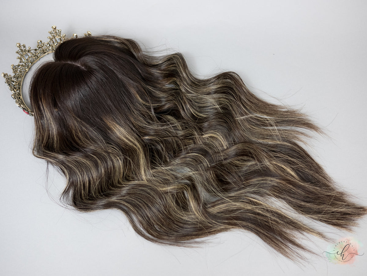 “LUNA BALAYAGE" Premium Topper: Silk Top, 6x7, 21-22"