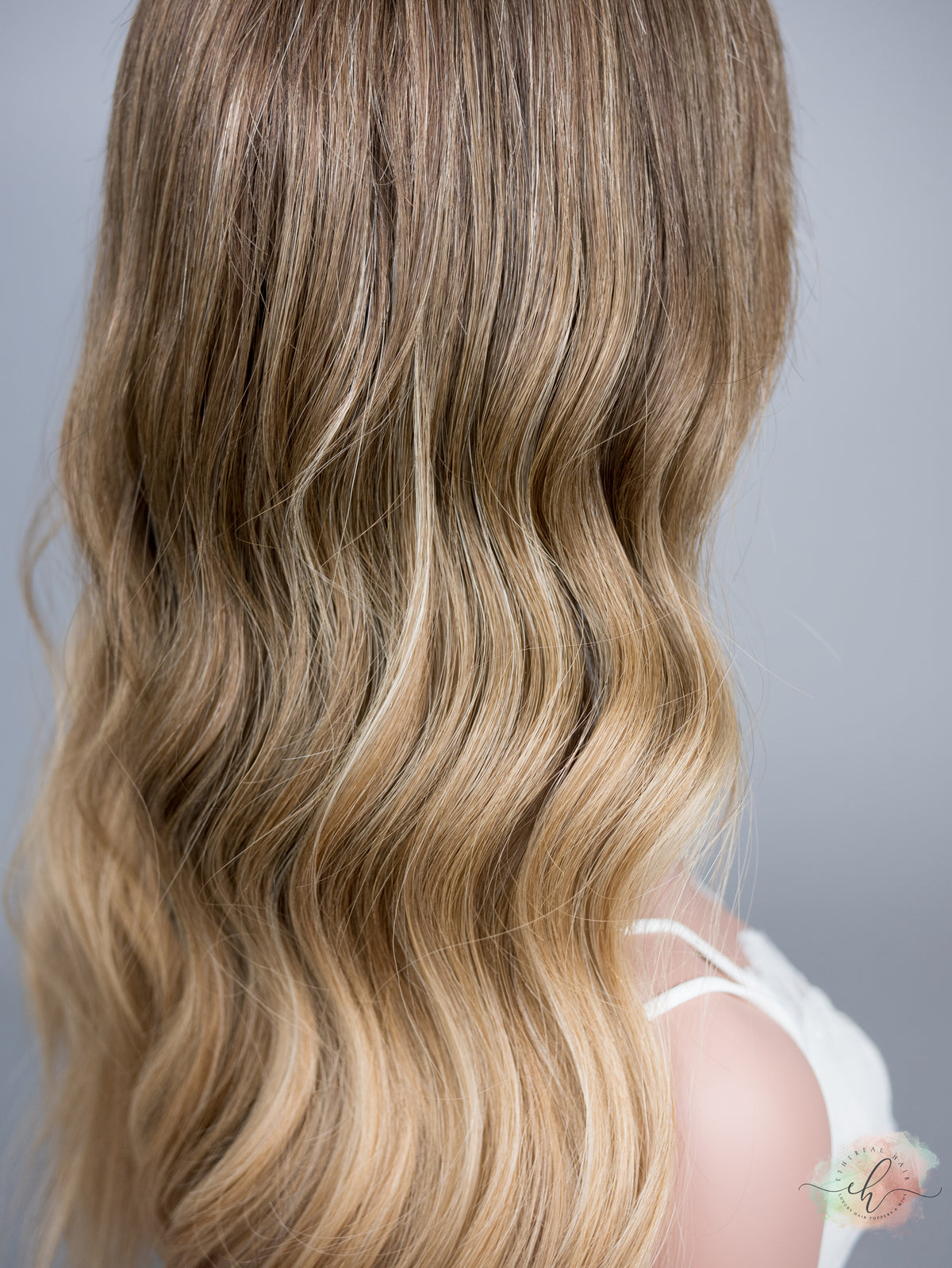 “MARABELL" Premium Wig: Lace Top, Sz. M, 24", Curtain Bangs