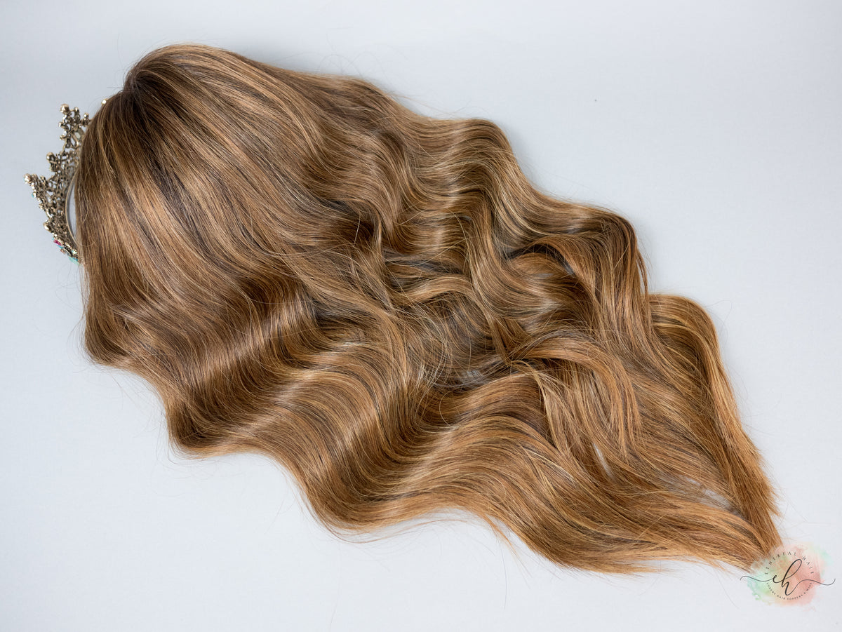 “HAZEL" Premium Wig: Lace Top, Sz. L, 28"