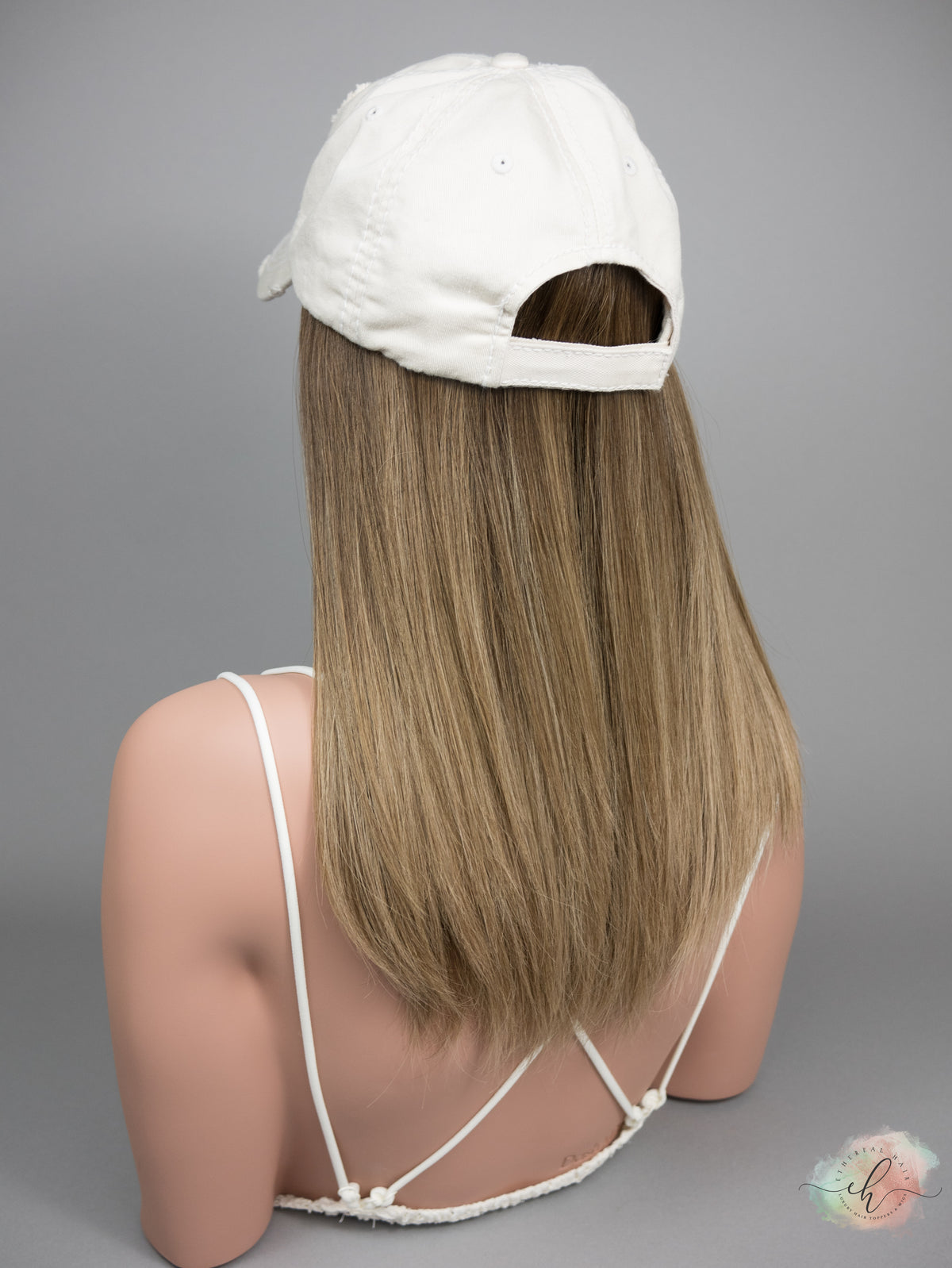 FINAL SALE “ALICIA" Premium HAT FALL Wig: Sz. M, 19-20"