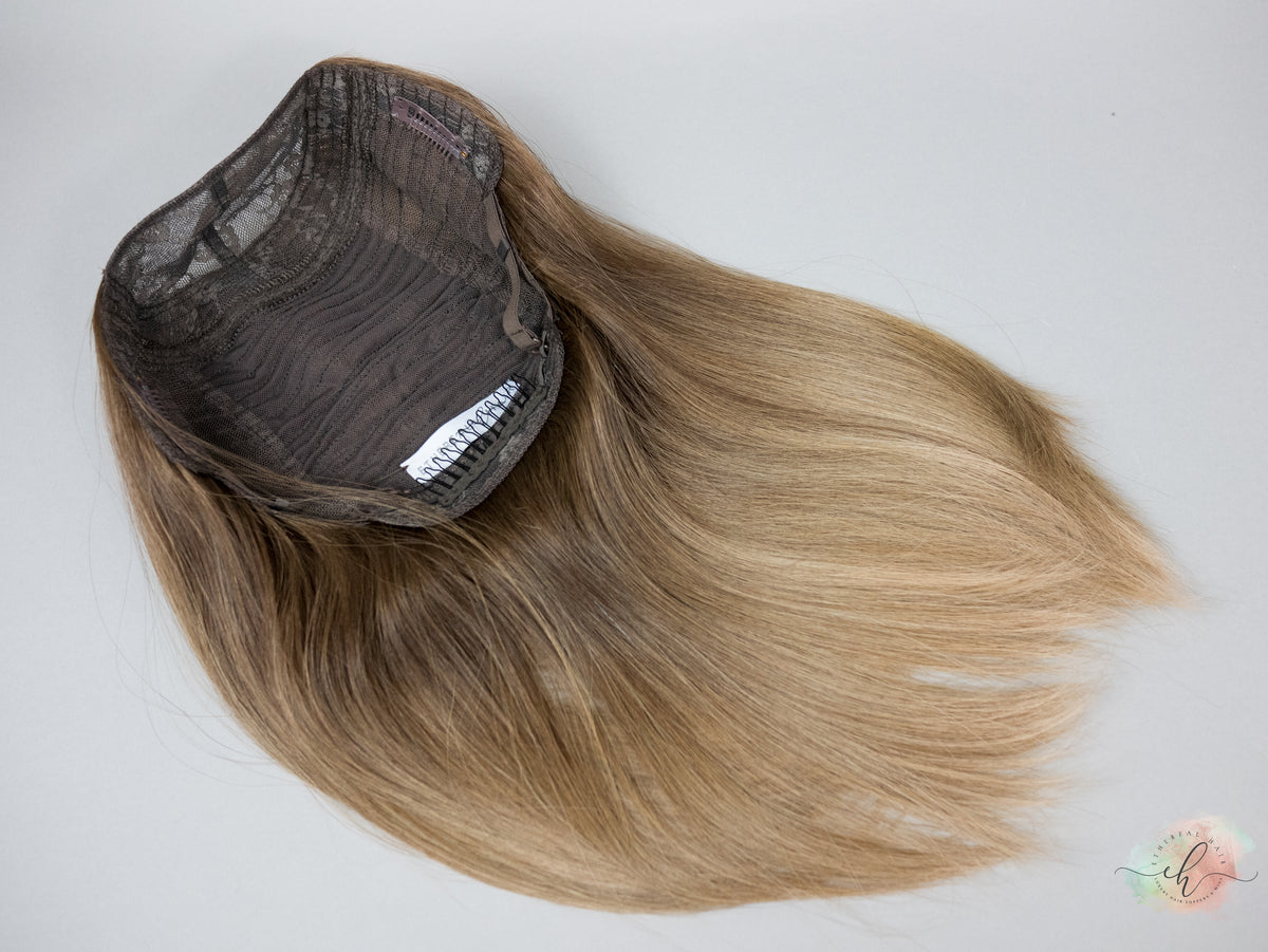 FINAL SALE “ALICIA" Premium HAT FALL Wig: Sz. M, 19-20"