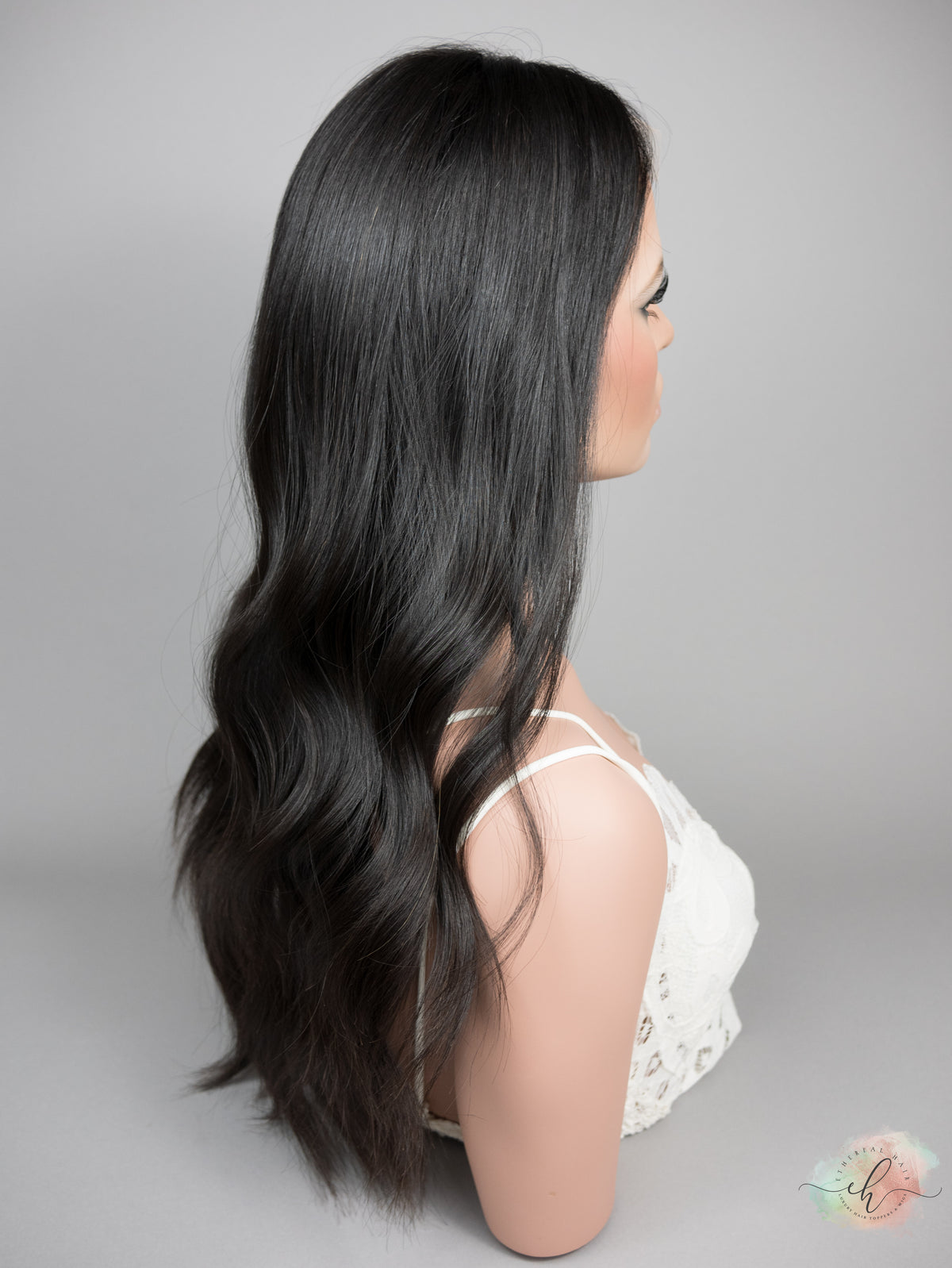 “RAVEN" Premium Topper: Lace Top, 9x9, 24-25"