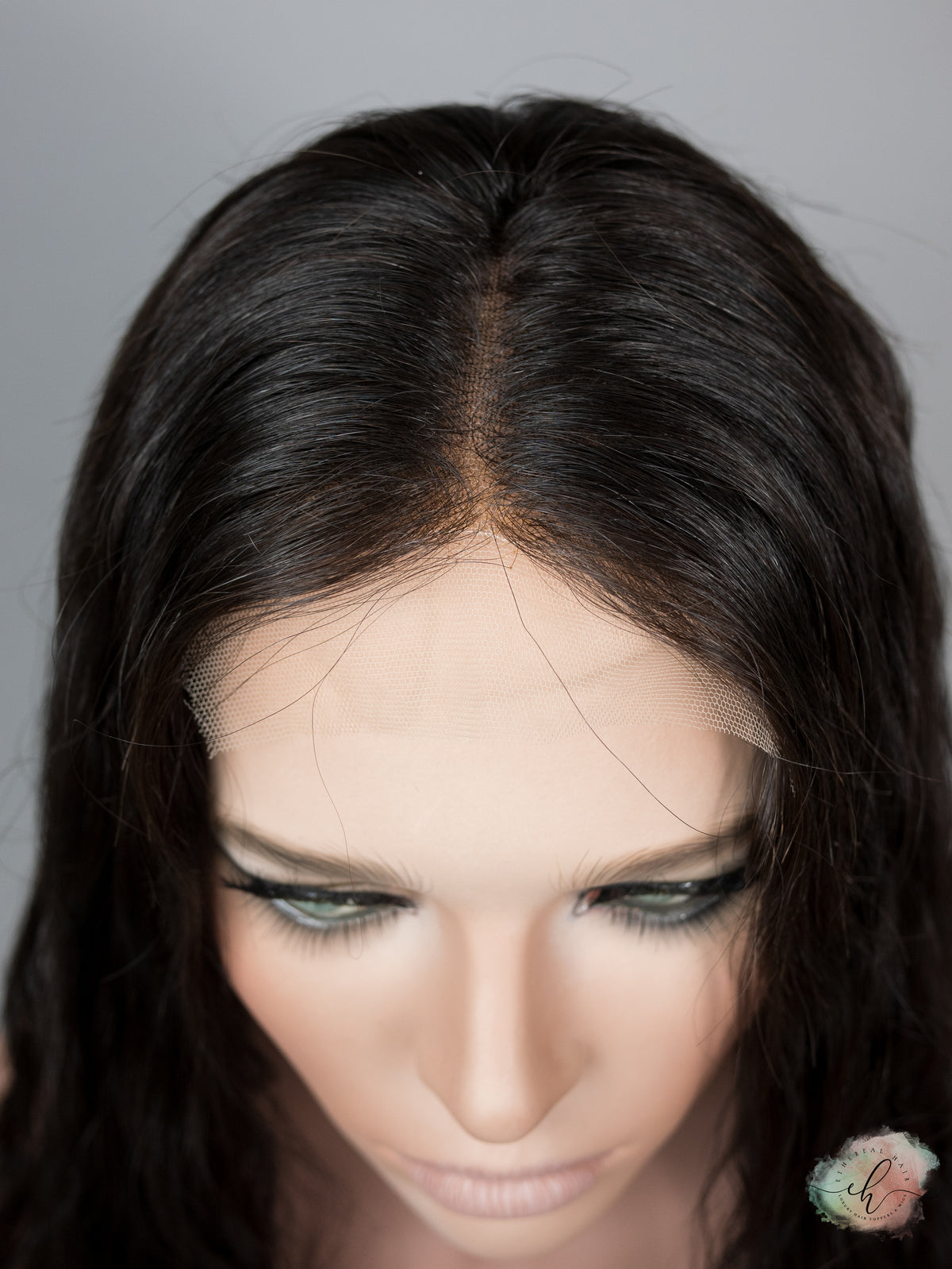 “RHIANNON&quot; Premium Topper: Lace Top, 9x9, 23-24&quot;, Curly