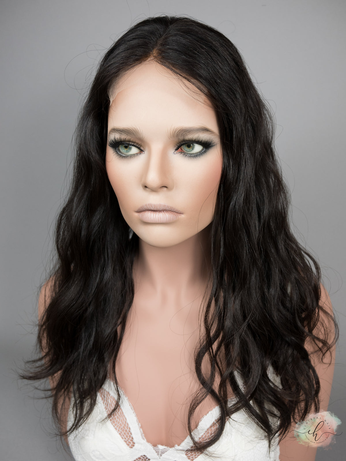 “RHIANNON&quot; Premium Topper: Lace Top, 8x8, 20-21&quot;, Wavy