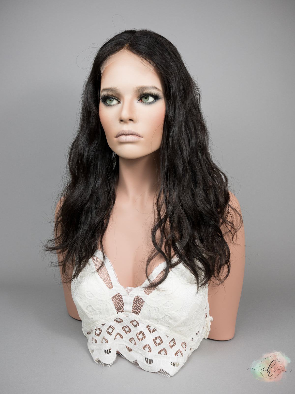 “RHIANNON&quot; Premium Topper: Lace Top, 8x8, 20-21&quot;, Wavy