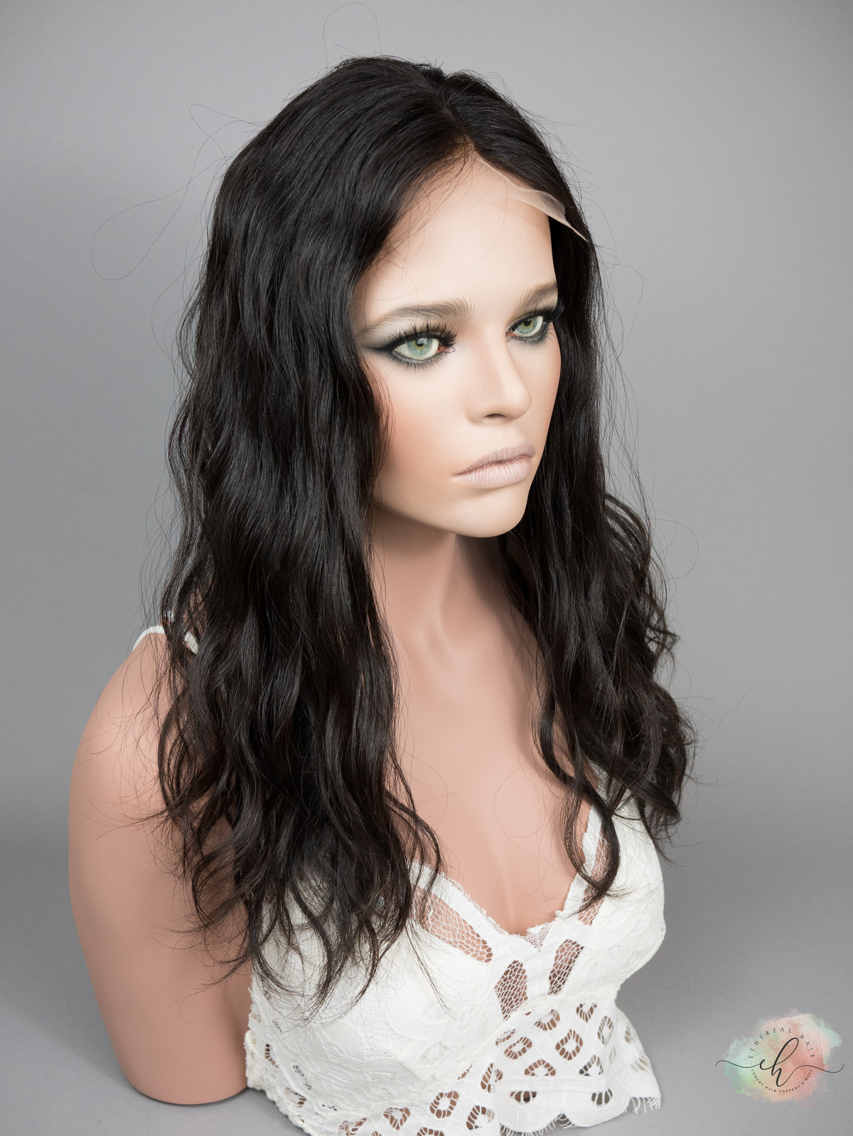 “RHIANNON&quot; Premium Topper: Lace Top, 8x8, 20-21&quot;, Wavy