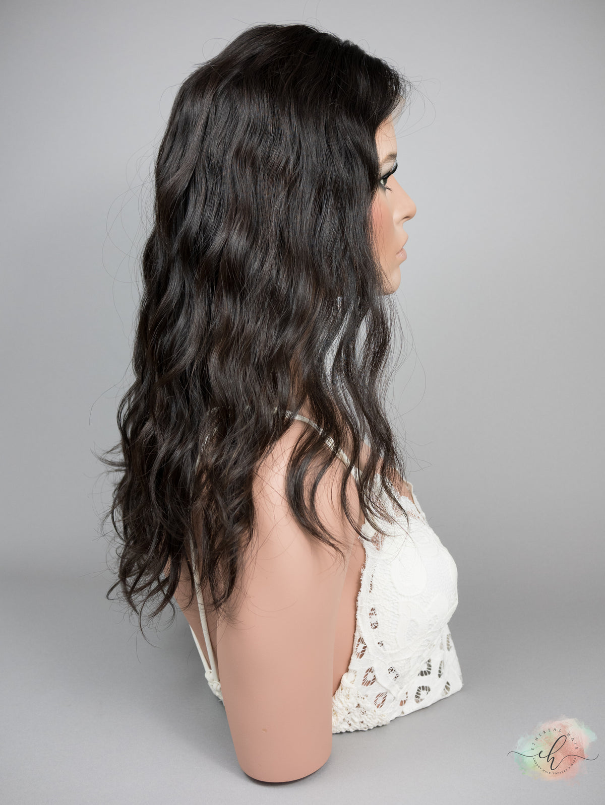 “RHIANNON&quot; Premium Topper: Lace Top, 8x8, 20-21&quot;, Wavy