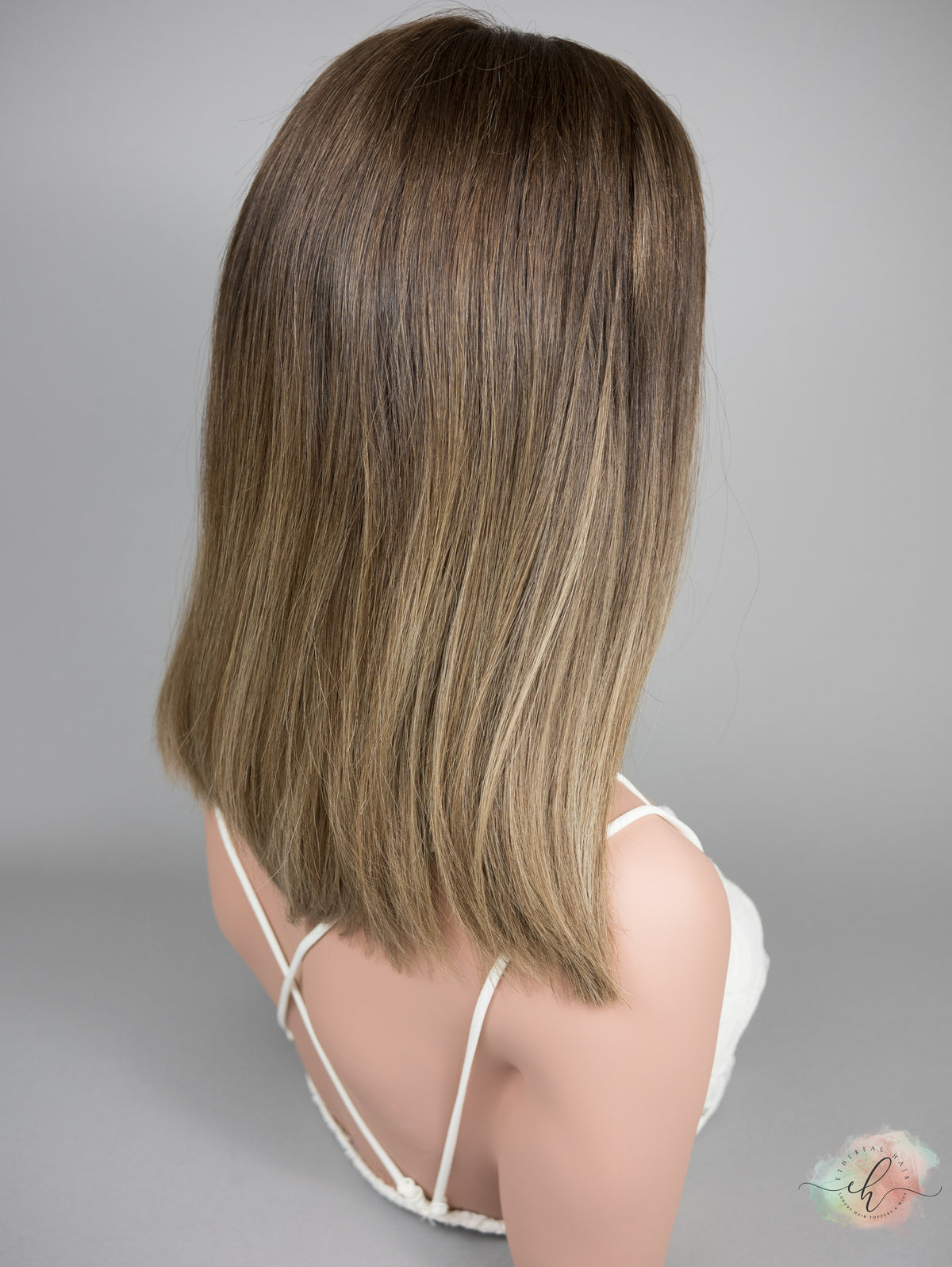 FINAL SALE “ALICIA" Premium Wig: Lace Top, Sz. S, 15" LOB