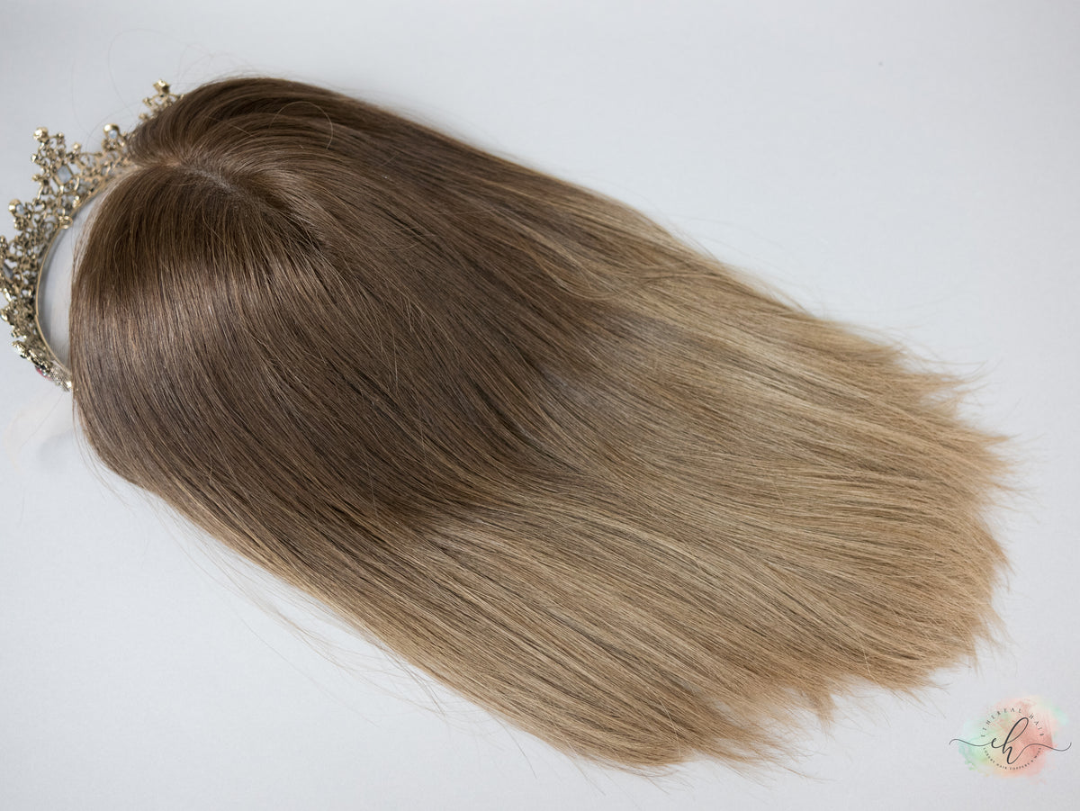 FINAL SALE “ALICIA" Premium Wig: Lace Top, Sz. S, 15" LOB