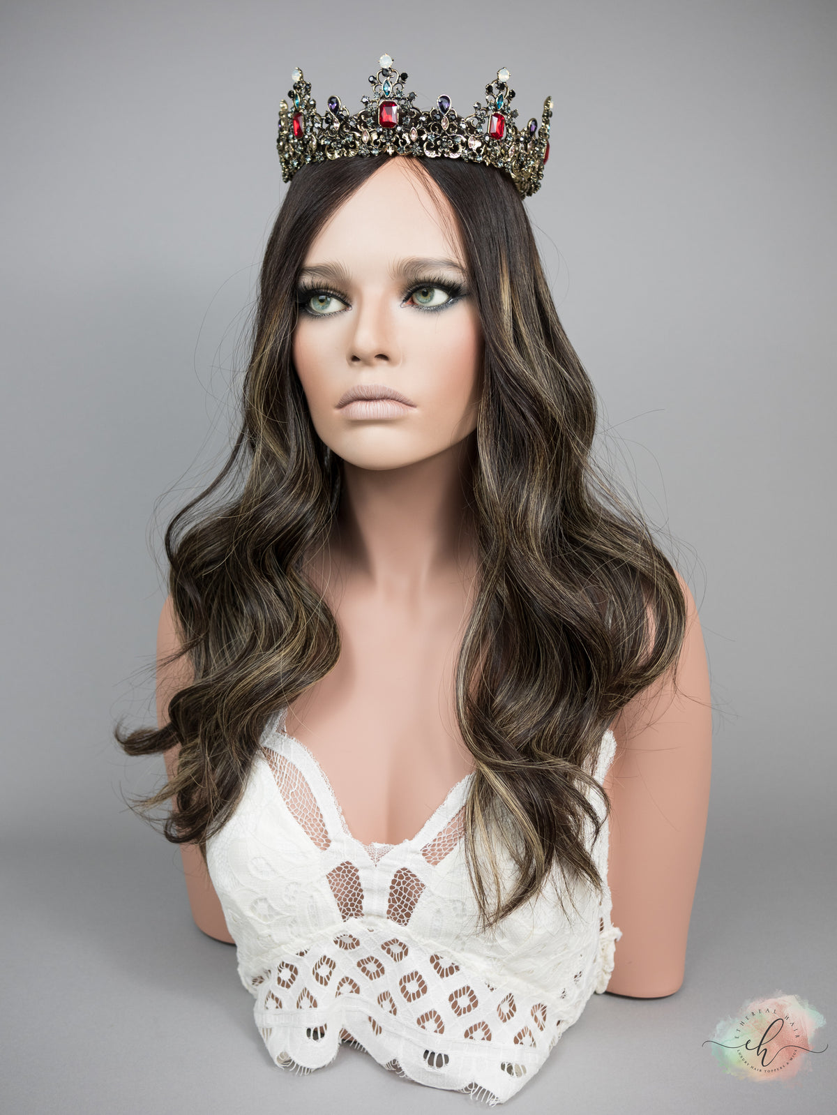 “LARK BALAYAGE" Premium Topper: Silk Top, 9x9, 24"