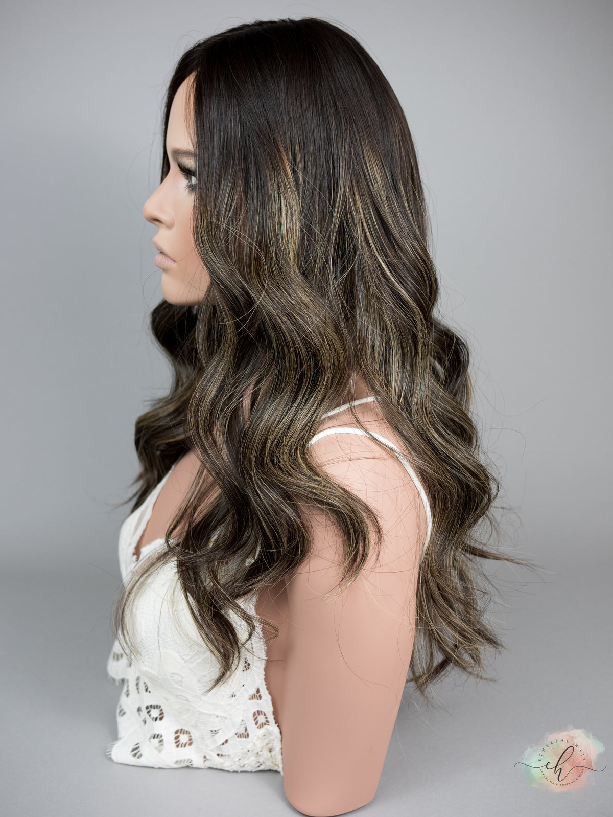 “LARK BALAYAGE" Premium Topper: Silk Top, 9x9, 24"