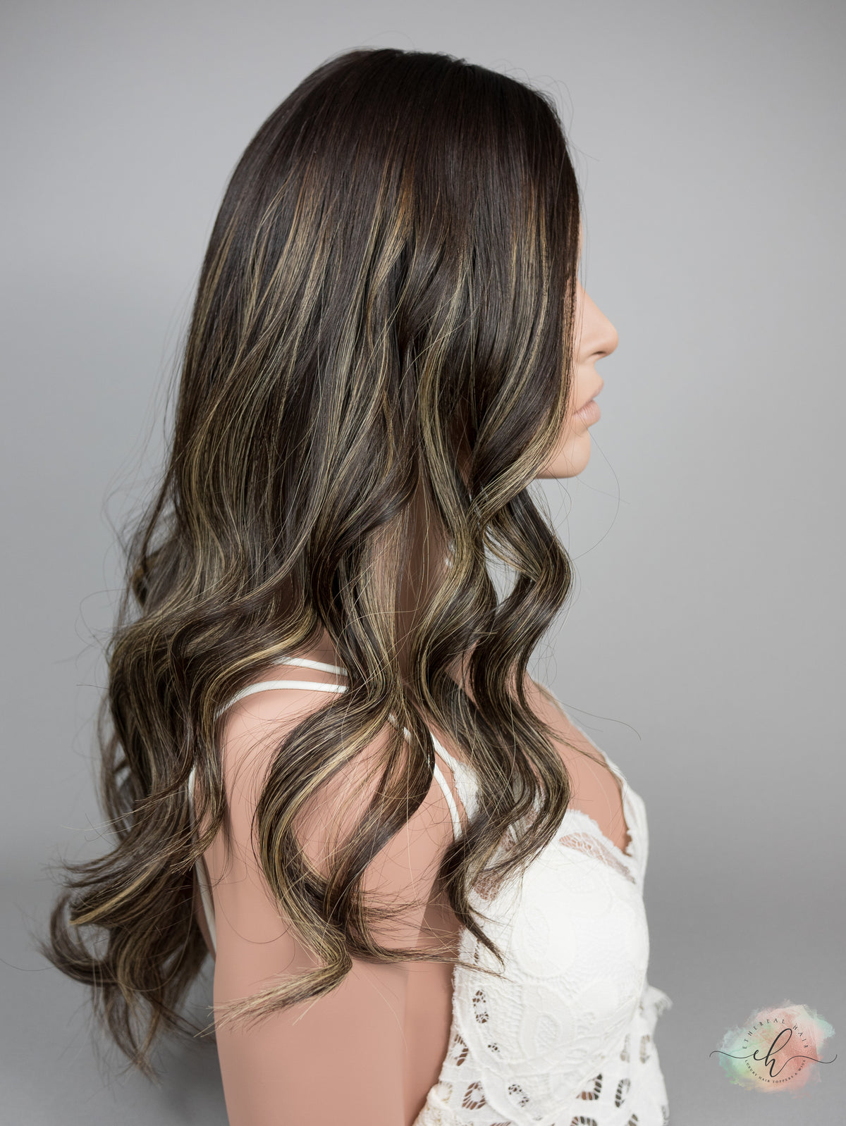 “LARK BALAYAGE" Premium Topper: Silk Top, 9x9, 24"