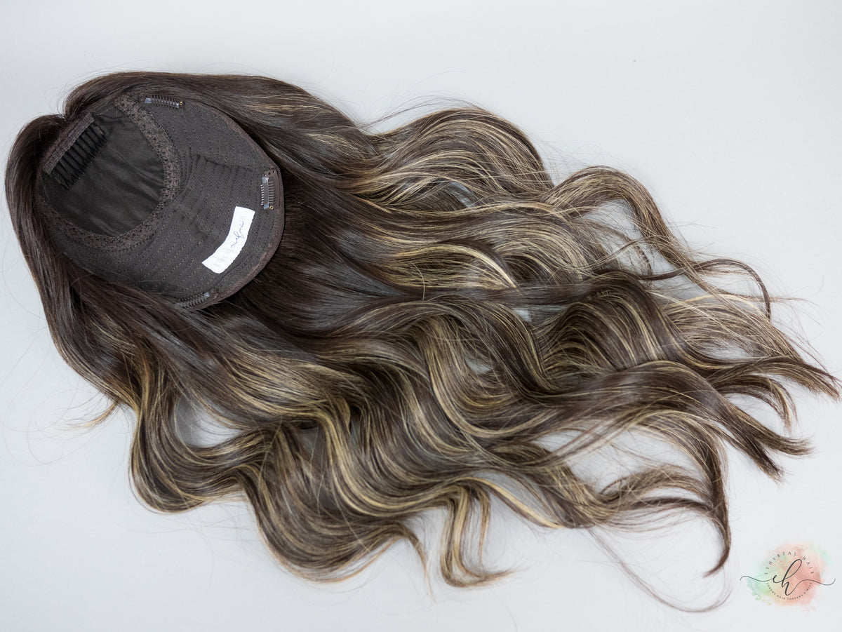 “LARK BALAYAGE" Premium Topper: Silk Top, 9x9, 24"