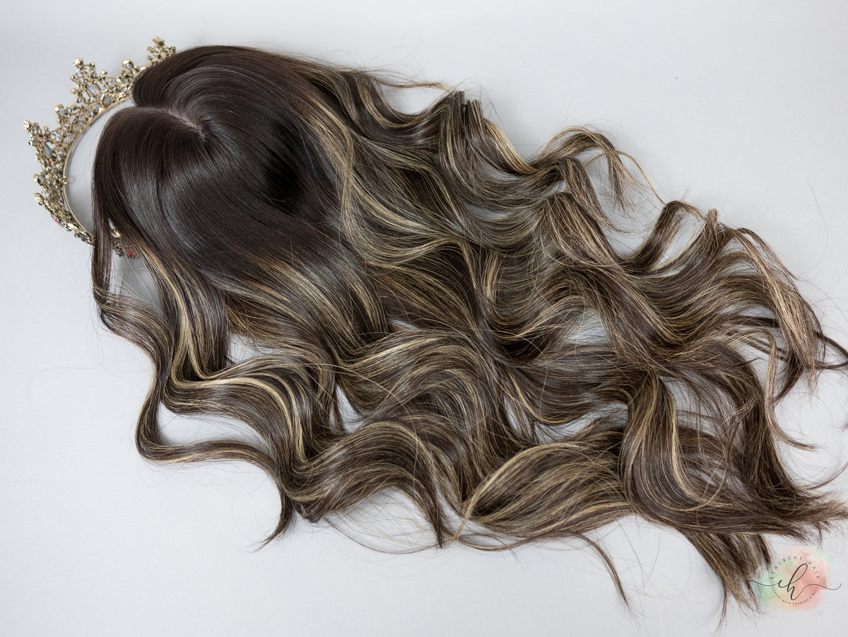 “LARK BALAYAGE" Premium Topper: Silk Top, 9x9, 24"